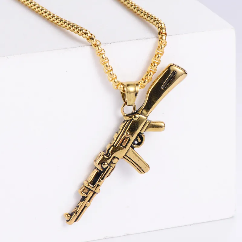 COLLAR CADENA ACERO INOXIDABLE ARMY - Imagen 2