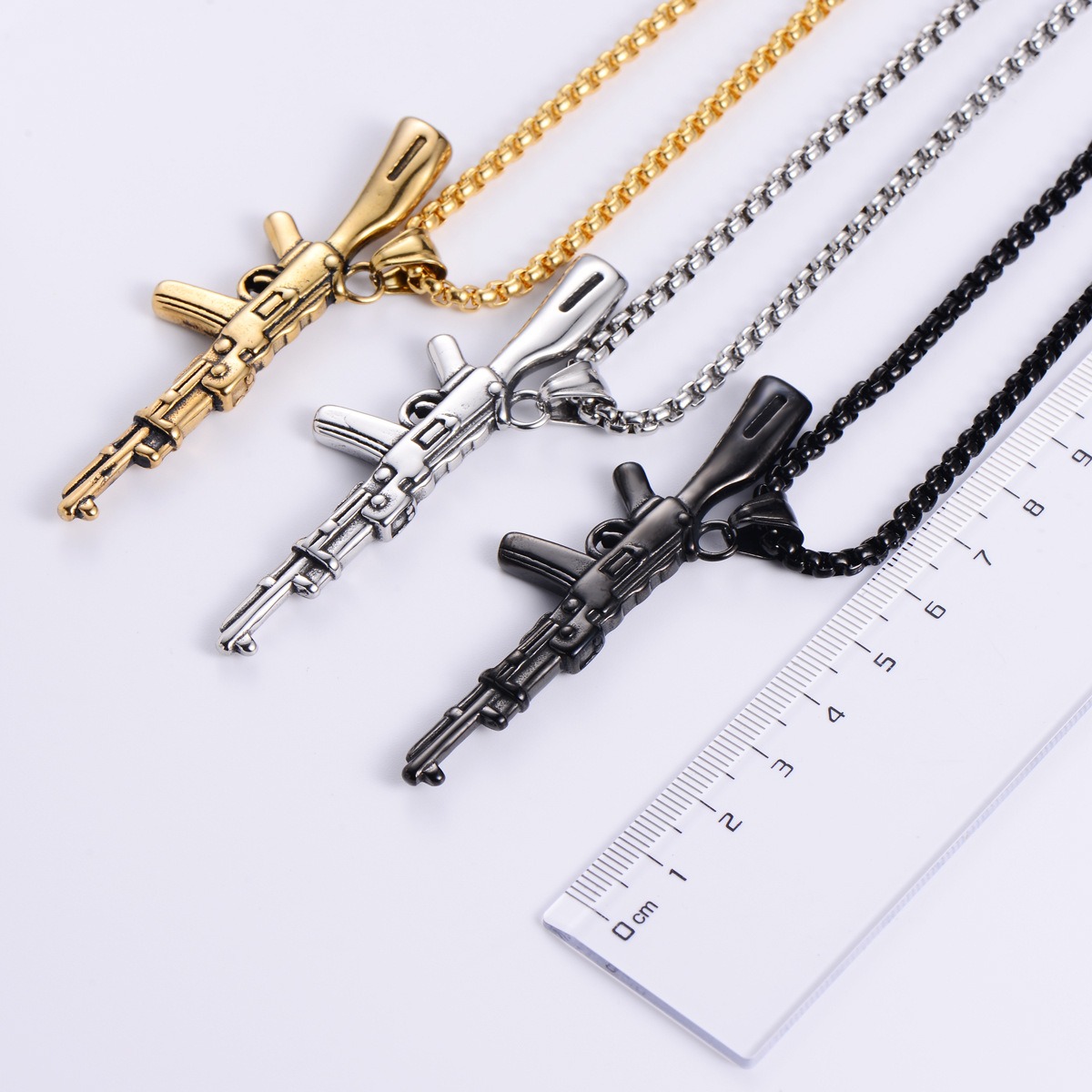 COLLAR CADENA ACERO INOXIDABLE ARMY - Imagen 5