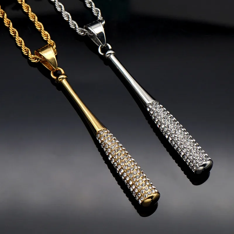 COLLAR CADENA DE ACERO TITANIO CON DIJE DE BATE - Imagen 7