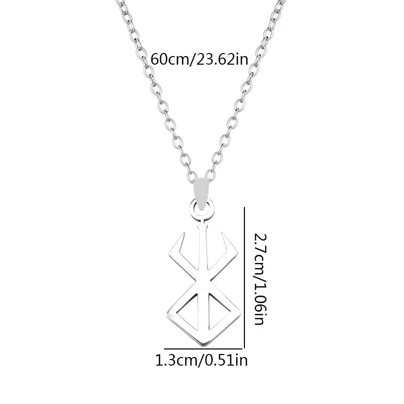 COLLAR CADENA DE ACERO INOXIDABLE CON DIJE DE BERSERK - Imagen 6