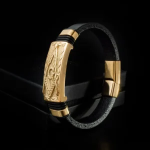 BRAZALETE PULSERA DE ACERO TITANIO MASONICA ILLUMINATI