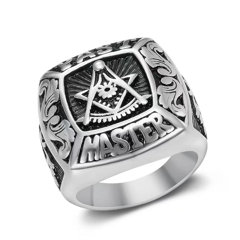 ANILLO DE ACERO TITANIO PAST MASTER MASÓN - Imagen 5