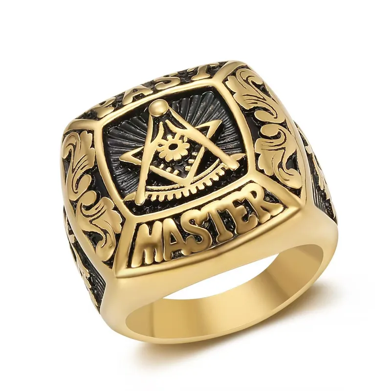 ANILLO DE ACERO TITANIO PAST MASTER MASÓN - Imagen 4